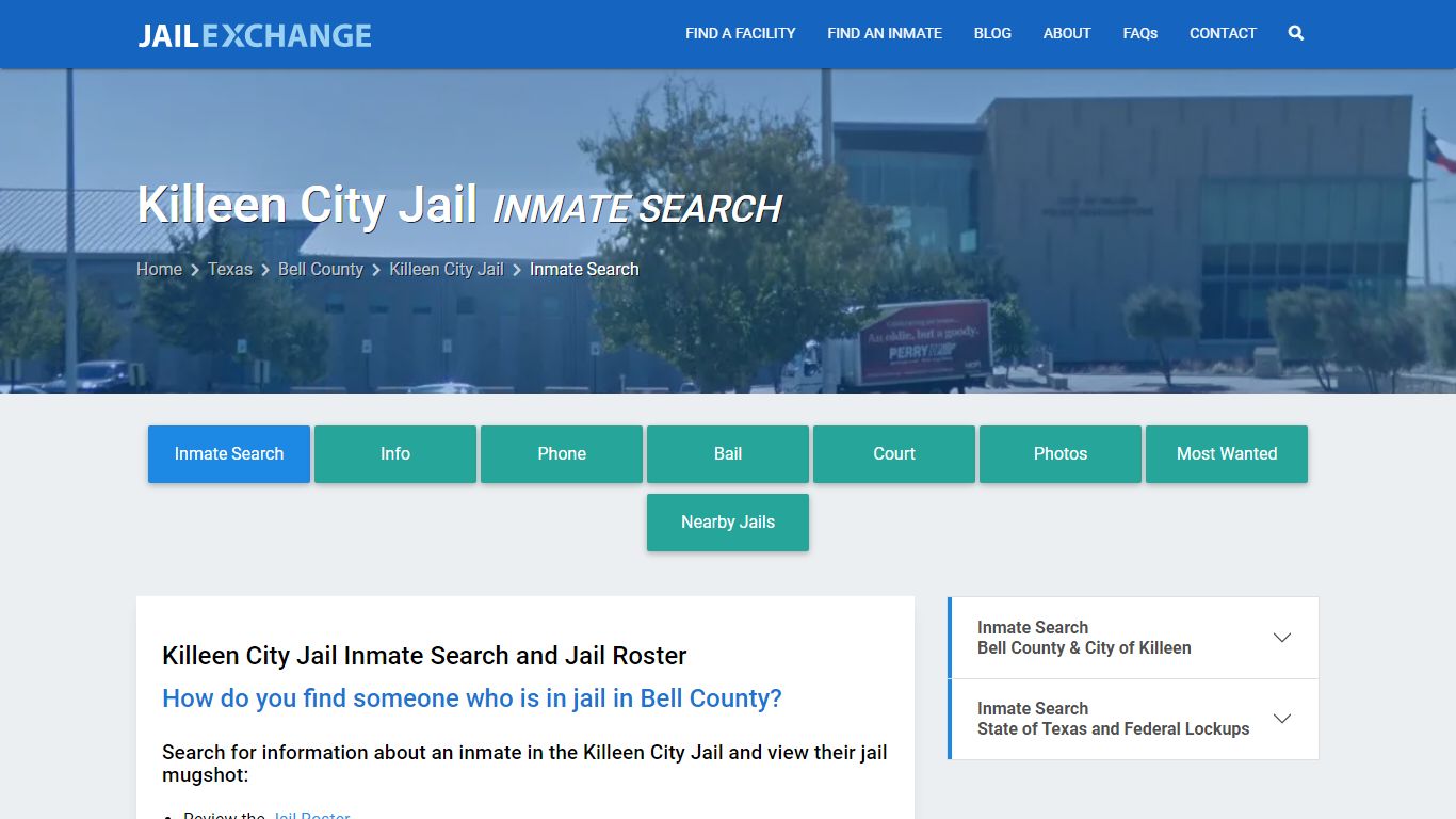 Inmate Search: Roster & Mugshots - Killeen City Jail, TX